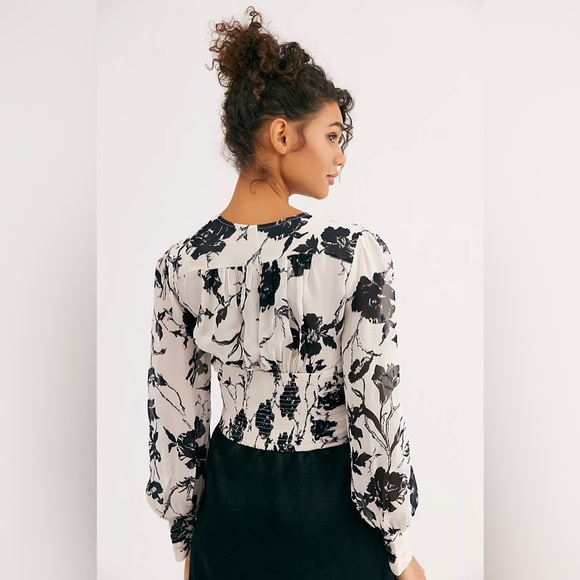 Free people If You Had My Love Printed Blouse L - Picture 4 of 5